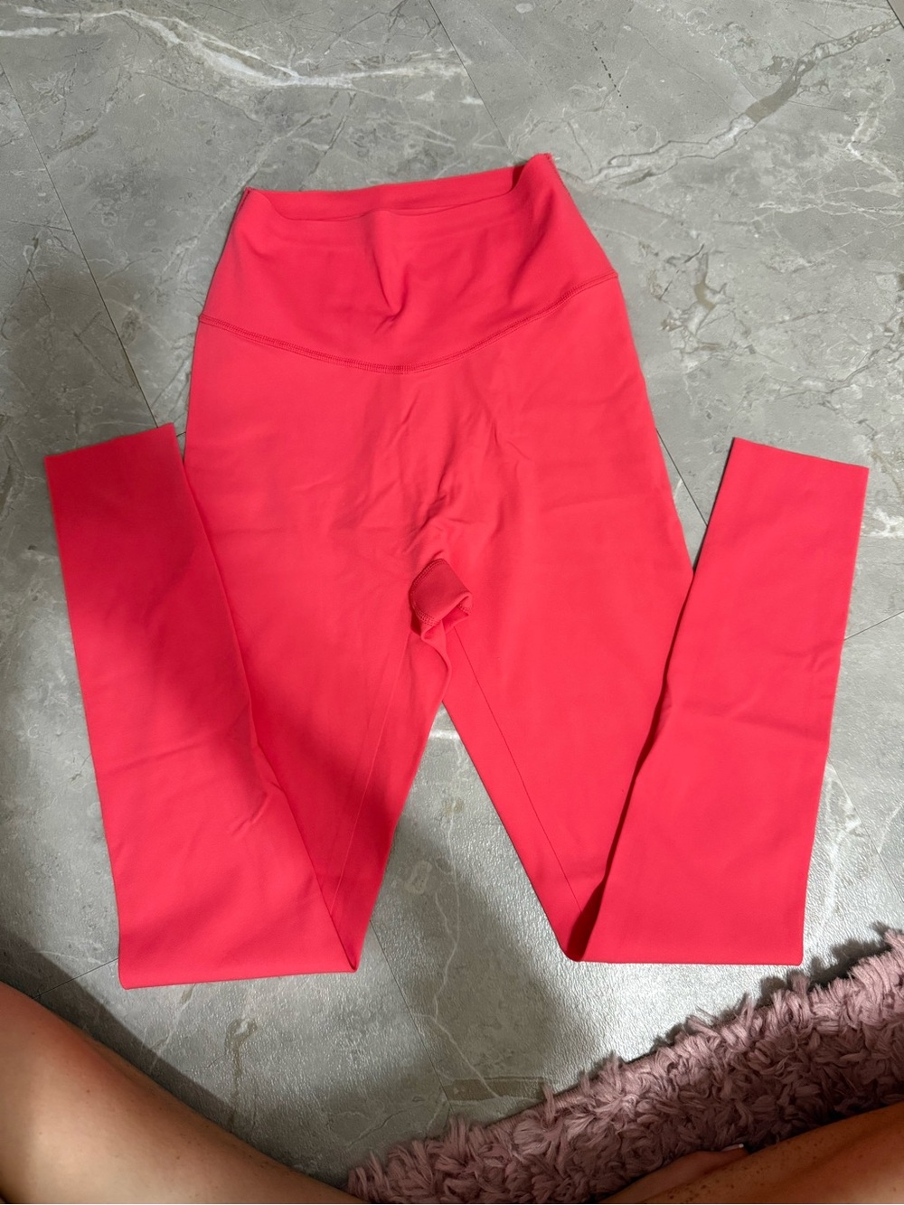 Victoria's Secret Bright Coral High-Waist Leggings